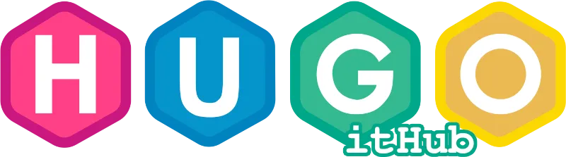 hugo logo with github reference